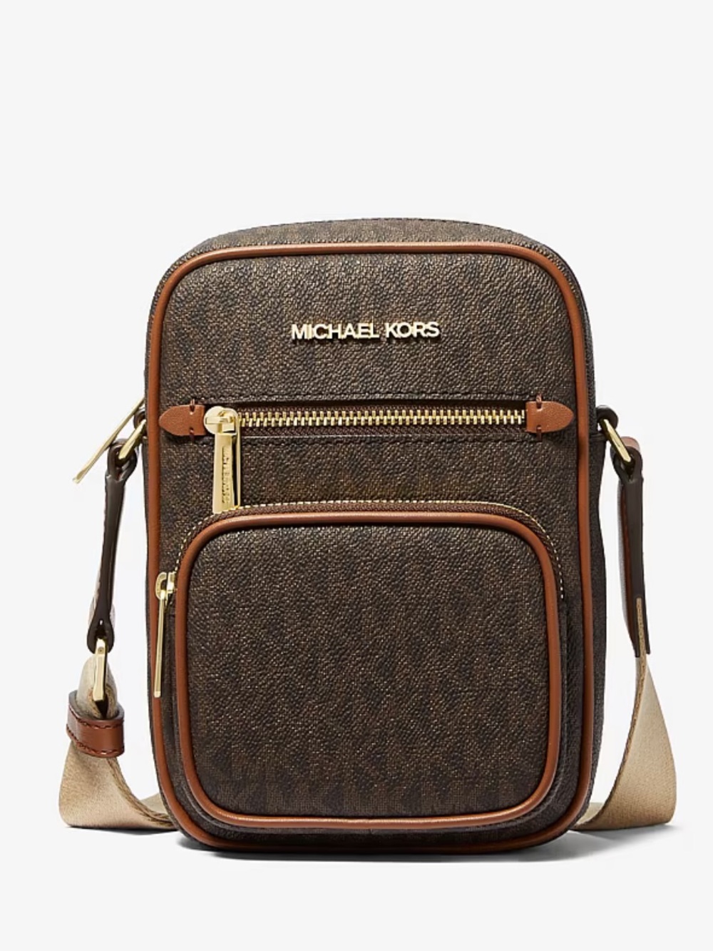 MICHAEL KORS Jet Set Medium Flight NS Pocket Signature Logo Crossbody
Brown
NWT - Picture 3 of 16